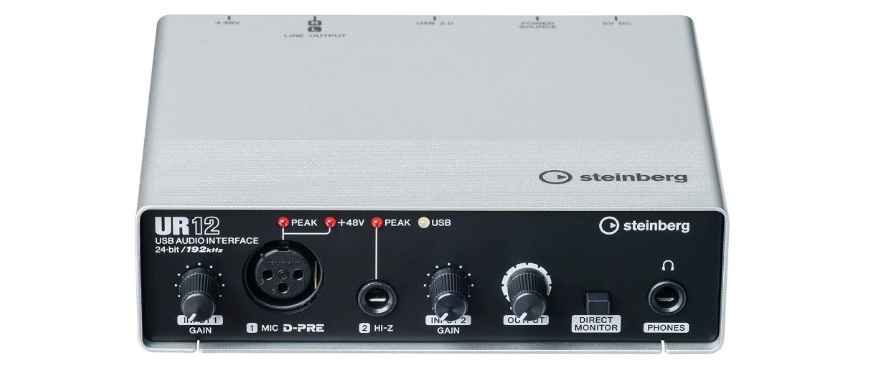 兼容iPad/Mac/PC，实现高品质录音的Steinberg USB音频接口UR12发布