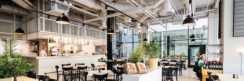UG环球助力斯德哥尔摩的法国工业风餐厅Usine